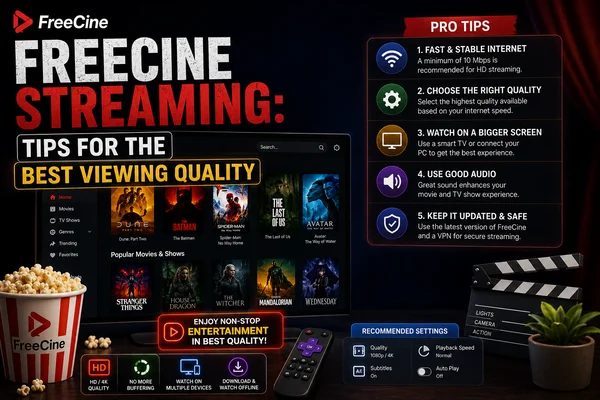 FreeCine Streaming: Tips for the Best Viewing Quality