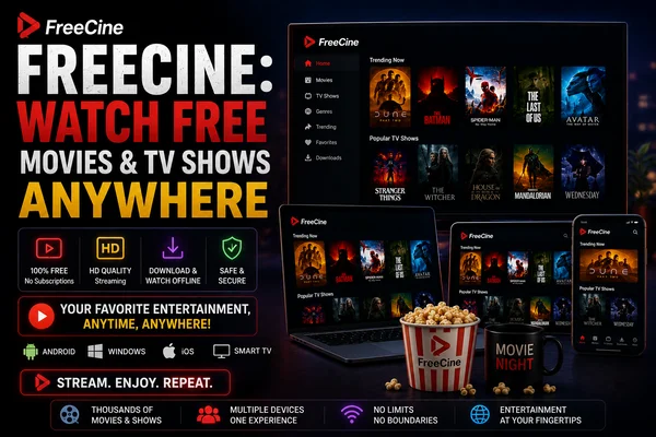 FreeCine: Watch Free Movies & TV Shows Anywhere